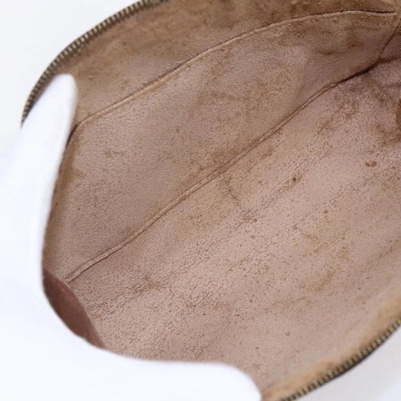 LOUIS VUITTON Monogram Trousse Demi Ronde Cosmetic Pouch M47520 LV Auth BA7198 - Picture 10 of 16